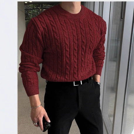 Men’s Warm Thick Knit Turtleneck Sweater – Autumn Winter Style | ArtsCloths - Arts Cloths
