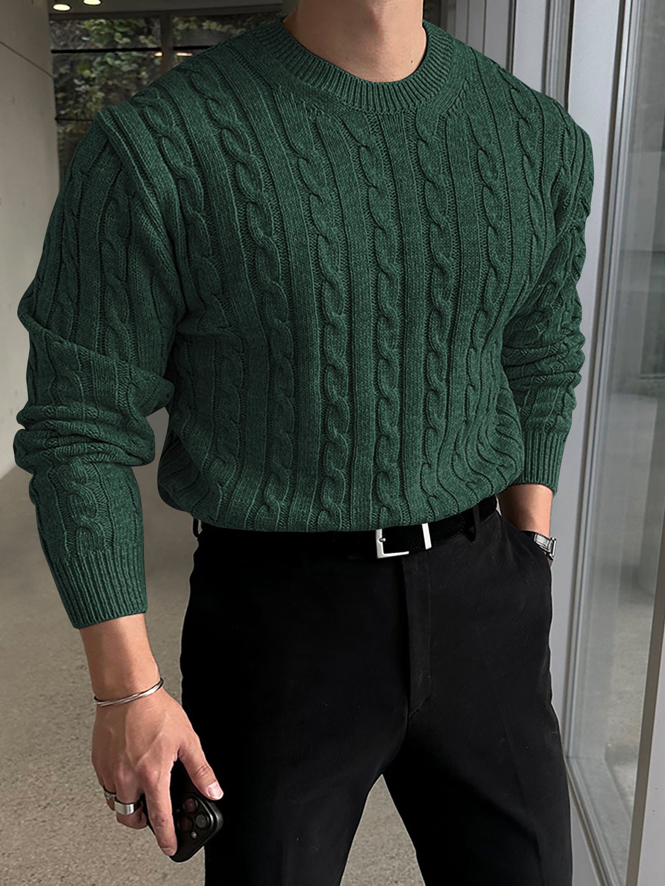 Men’s Warm Thick Knit Turtleneck Sweater – Autumn Winter Style | ArtsCloths - Arts Cloths