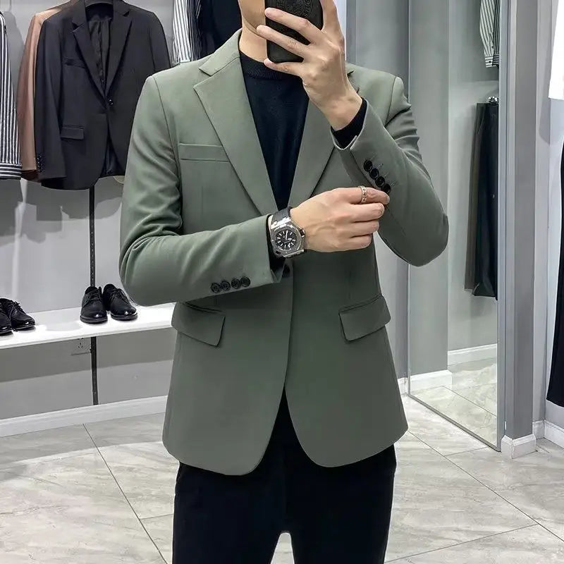 Dress Business Men's Suit Jackets Plus Big Size Oversize Coat Black Vintage Summer Classic Fashion 2024 Male Blazer New in Suits Shangkaka Mens Clothing Store
