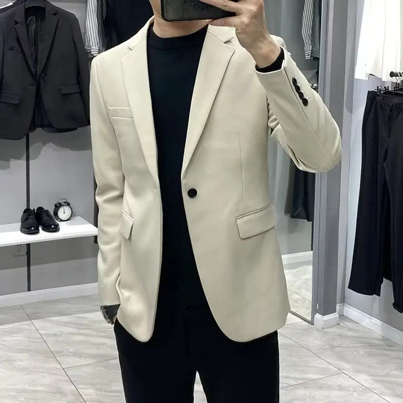 Dress Business Men's Suit Jackets Plus Big Size Oversize Coat Black Vintage Summer Classic Fashion 2024 Male Blazer New in Suits Shangkaka Mens Clothing Store