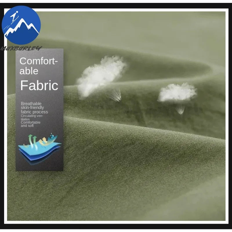 Summer Short Sleeve Shirt Men 100 Cotton Refreshing Breathable Sweat Absorbing Shirt Climbing Work Clothes Pocket Fishing Shirt Maxbarley To Tao Official Store