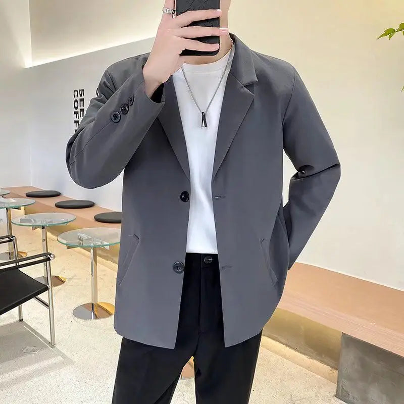 Dress Business Men's Suit Jackets Plus Big Size Oversize Coat Black Vintage Summer Classic Fashion 2024 Male Blazer New in Suits Shangkaka Mens Clothing Store